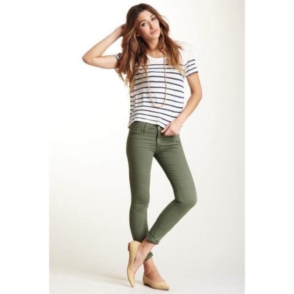 Army Green Skinny Jeans